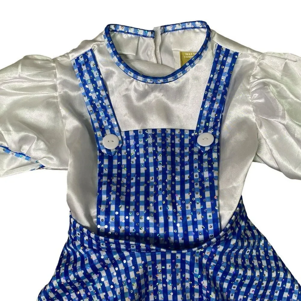 The Wizard Of Oz Dorothy Girls Costume Child Small Dress RUBIES Sequined - Picture 4 of 7